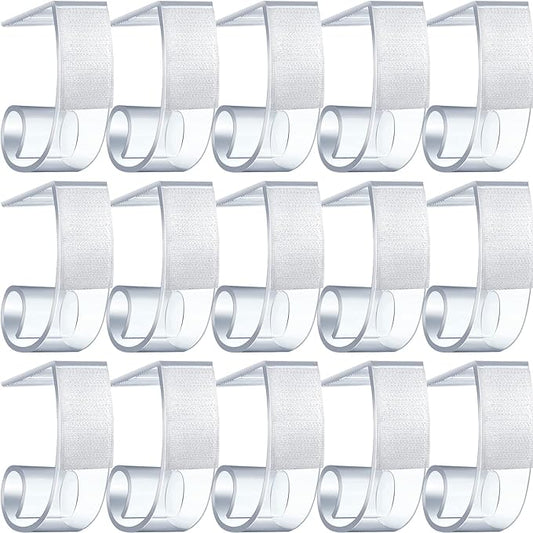 Boao 50 Packs Table Skirt Cover Clips Plastic Tablecloth Clips for Outdoor Party Dining Home 1 3/5 to 1 4/5 Inches