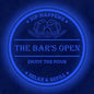 Custom LED Bar Sign – Personalized Color Changing Wall Light – Illuminated Decor for Backyard Patio, Home Bar, Kitchen & Man Cave (Open Bar, 12 INCHES)