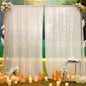 10×10ft Tulle Backdrop Curtains with Lights String - 300LED Fairy Lights Sheer Curtain Backdrop for Weddings Baby Shower and Birthday Party Decorations(4 Panels 5×10ft)