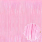 6 Pack Macaron Pink Foil Fringe Curtains Backdrop, 3.28 x 8.2 Ft Metallic Streamers Tinsel Curtains Background for Photo Booth, Birthday, Weddings, Carnivals, Graduation, Themed Party Decorations