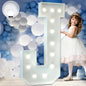 Marquee Letters 4 Feet Tall Large Light Up Letters Baby Shower Decorations Wedding Engagement Proposal White Party Decorations Marry Me Sign Big Cardboard Backdrop J
