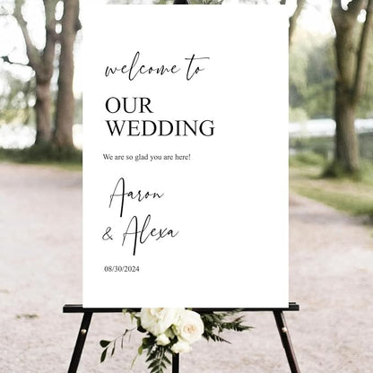 Welcome Sign Wedding, Customized Wedding Welcome Sign, Custom Wedding Welcome Sign