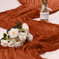 1 Pack Cheesecloth Table Runner 10Ft Christmas Gauze Boho Table Runners for Wedding Decor Bridal Shower Decorations(35" x 120")