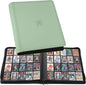 20-Pocket Card Binder, Trading Card Binder Holds 2000 Cards, Premium Zippered Trading Card Album Compatible with TCG, Game & Sports Cards (Soft Green)
