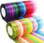 NESCCI 800 Yards Ribbon,3/8 Inch Satin Ribbon,Single Face Satin Ribbons, Perfect for Gift Wrapping,Wedding Decoration,Handmade Bows,Wrapping Bouquet, Halloween, Christmas