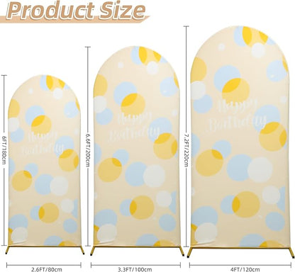 Wedding Arch Cover 6.6FT Spandex Arch Backdrop Cover Stretchy Backdrop for Wedding Birthday Party Decoration Baby Shower
