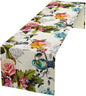 Hummingbird Table Runner,Vintage Floral Country Style Table Cloth Home Kitchen Restaurant Party Decoration 13x120 Inch