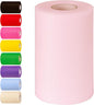 Light Peachy Tulle Fabric Rolls 6 Inch by 100 Yards (300 feet) Tulle Roll Spool Fabric for DIY Tutu Skirt Baby Shower Birthday Party Wedding Decorations Christmas Craft Supplies (Light Peachy)