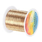 0.2mm Jewelry Wire, 32 Gauge 328FT Craft Wire Copper Beading Wire for Jewelry Making/Planting/Weaving/DIY Crafting, Soft Metal Wires [100M, Champagne Gold]
