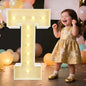 Marquee Light Up Letters: 3FT Large Decorative Signs for Party Decorations Baby Shower Birthday Wedding Engagement Anniversary, 3 Feet Tall Pre-Cut DIY Foamboard Letter T - Easy to Assemble