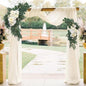Ivory Wedding Arch Draping Fabric 29" x 20 FT White Drapes for Backdrop Sheer Curtains Wedding Drapes for Romantic Bridal Baby Shower Decorations Ceremony Birthday Party Fall Outdoor Events