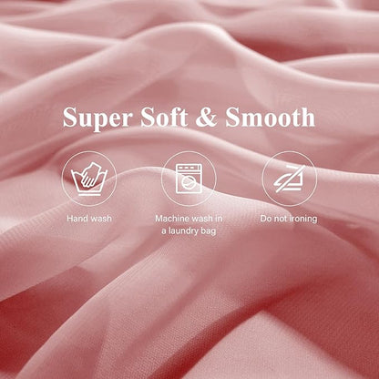 2 Pack 10 Ft Chiffon Table Runner Blush Pink Gauze Long Table Runners 27x120 Inches Sheer Tulle Table Runner for Rustic Wedding Reception Bridal Shower Decorations Birthday Party