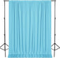 DWCN 10x10 FT Backdrop Curtains for Parties, Photography Backdrop Drapes with Rod Pockets for Wedding Decorations Stage Birthday Family Gatherings, 2 Panels 5ft x 10ft, Baby Blue
