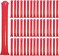 48pcs Round Head Boom Sticks Thunder Sticks Cheering Sticks Team Spirit Plastic Cheerleading Spirit Stick Clapper Inflatable Noise Maker Sports Supply (Red)
