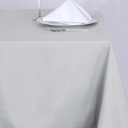Efavormart 70" Square Linens Silver Wholesale Linens Polyester Square Linen Tablecloth for Wedding Banquet Party Restaurant
