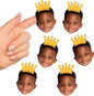 Big Dot of Happiness Custom Photo Crown - Party Favors - Fun Face Cut-Out Stickers - Set of 24