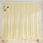 Champagne Glitter Backdrop Curtain for Parties Wedding,10Ft x 10Ft Satin Shimmer Photo Backdrop,Non-Wrinkle Sparkle Drapes for Backdrop,Back Drop for Photography, Birthdays,Weddings,Prom