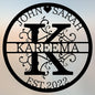 Personalized Last Name Metal Signs - Custom Metal Signs - Split Letter Monogram - Family Sign- Wall Art - Outdoor Wall Decor - Housewarming Gift for Couple - Personalized Wedding Gift