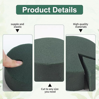 Phinus 4 PCS Styrofoam Block, Floral Foam Block Measures 4.33 x 1.57 inches, Flower Foam Can Be Used for Artificial Flower Arrangement DIY Crafts, Birthday, Prom, Church, Etc