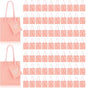 Sherr 100 Pack Mini Gift Bags Bulk, 4 x 2.75 x 4.5 Inches Paper Bags with Tags, Extra Small Paper Gift Boxes with Handles for Birthday, Party Favors, Weddings, Small Business(Pink)