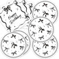40pcs Black Bow Birthday Decorations Sophisticated Coquette Birthday Supplies,Black Bow Plates and Napkins,Suitable for 20 Guests