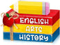 4 Pcs Back to School Table Decorations First Day of School Tiered Tray Decorations Decorative Mini Wooden Books Subject Signs for Office Shelf Classroom Tabletop Bookshelf(Pencil)