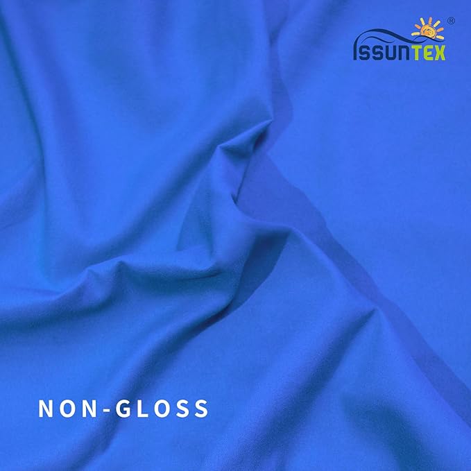 ISSUNTEX 10X20 ft Background Muslin Backdrop, Photo Studio, Collapsible High Density Screen for Video Photography and Television-Blue
