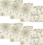 Artoid Mode Beige Snowflake Let It Snow Winter Placemats Set of 6, 12x18 Inch Seasonal Christmas Table Mats for Party Kitchen Dining Decoration