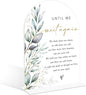 Acrylic Wedding Signs, Greenery Theme Until We Meet Again, Memorial Table Sign for Wedding, Bridal Shower Table Decor with Stand, Engagement, Anniversary, Newlywed Events and Parties Supplies, 24