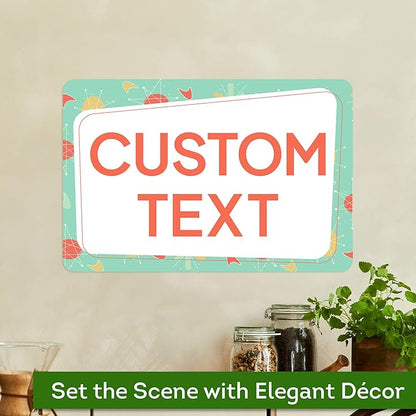 Custom Sign, Custom Street Sign, 11 Font Colors, 13 Font Styles, 4 Hole Options, 22 Sizes, 12x18 Inches, Rust Free DiBound, Fade Resistant, Made in USA by My Sign Center (Mid-Century Modern 2)