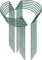 HiGift 12 Pack Plant Stakes for Indoor Plants, Metal Garden Peony Support Cages, Outdoor Plant Supports Ring Prop, Large Plant Stake for Hydrangea,Rose,Flower,Vine,Potted Plants (10" W x 24" H)