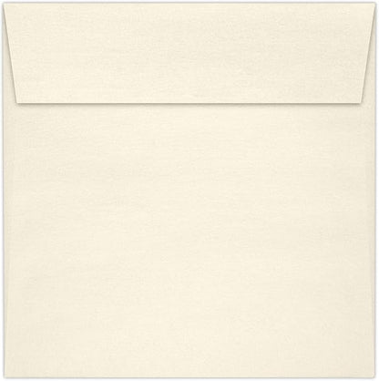 LUXPaper Square Invitation Envelopes | Peel & Press | 3 1/4" x 3 1/4" | Champagne Metallic | 80lb. Text | 50 Qty