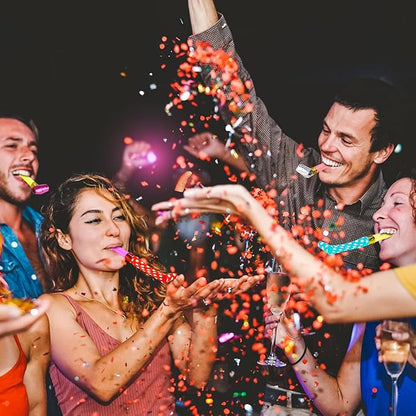 Hedume 200 Pieces Party Blower, Noisemakers Blowouts Whistles, Colorful Birthday Noisemakers, Party Horns Party Whistles New Years Party Noisemakers, Blowouts Noisemakers Funny Party Blowouts Blowers