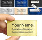 Engraved Personalized Name Tags with Magnet Clip or Pin - Stainless Steel Custom Magnetic Name ID Badge Tag for School Teacher, Kids, Business Work Lable Sign Employee Name Plate (3“x1.5 Magnet)