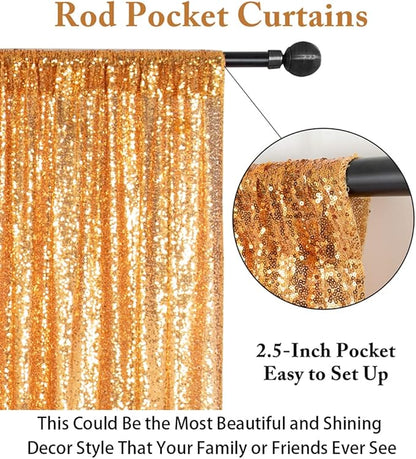 ShiDianYi 20FTX10FT Gold Sequin Photo Backdrop, Select Your Size,Wedding Photo Booth,Photography Background,Ceremony Backgrounds