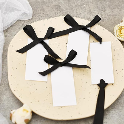 60pcs Name Cards for Table Setting, Place Cards, Wedding Place Cards.Wedding Name Tags.Present Tags with String Attached.and Reserved Signs for Wedding Seating (Black)