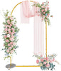 Snughome 7.2FT Arch Backdrop Stand, Gold Metal Arch Stand, Wedding Arch Frame Ideal for Balloons Flowers for Party, Wedding, Baby Shower, Holiday Decoration