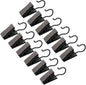 JANYUN 120 Pack Clip Hook Set Stainless Curtain Clips for Curtain Photos Home Decoration Art Craft Dispaly Hang Clip (Black)