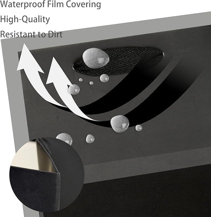 Black Paper Gift Bag 4 in Paper Box Small Square Bottom Paper Bags with Handles for Wedding Baby Shower Birthday Party (Black, 4 x 4 x 4 in, 10 CT)