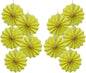 Yellow Party Decorations,Paper Decorations for Party,Lemon Decorations Party Paper Fans Bulk 8in,Anniversary Decorations for Part 30 Color DIY Set （Lemon Yellow）