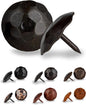 10 Pack 1.25" Round Head Iron Clavos Decorative Nails – Sealed Unfinished – Handmade Rustic Round Fasteners for Farmhouse Shutters, Faux Wood, Barn Doors, Shutters, Gates – Ornamental Wood Accent