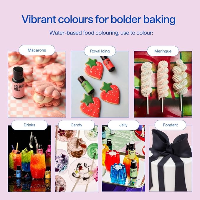 Colour Mill Aqua Blend Water-Based Food Coloring, 20 Milliliters Purple