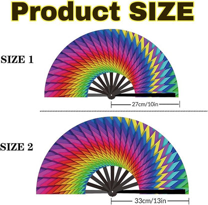 Custom Fans with Your Photo/Text - 13 Inch Personalized Folding Hand Fan for Line Dancing, Weddings, Parties | Decorative Gift for Women, Church Events & Dance Performances (20, 10 Inch)