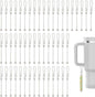FREEBLOSS 50 Set DIY Beaded Cup Charms for Wine Glasses Party Drink Markers with Secure Clasp Personalized Decorative Mug charms
