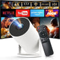 WEMI Smart Minin Projector with Wifi and Bluetooth for Indoor and Outdoor Activities (OptiBarrel 500)
