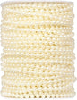 [118Feet] Pearl Beads Garland, 5MM 39Yards Faux Pearl Beads String Roll Bulk for DIY Craft Wedding Party Christmas Tree Decoration