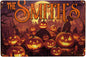 Personalized Halloween Metal Sign with Family's Name or Text Custom Pumpkin Wall Decor Signs Fade Resistance for Indoor Outdoor Spooky Gifts for Friends Family