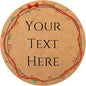 100-1000pcs Custom Stickers Merry Christmas Stickers Personalized Labels Adhesive Xmas Decorative Envelope Seals Stickers for Cards Gift Boxes (Round Kraft -3)