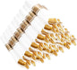 400PCS Pre Rolled Gold Plastic Silverware Sets - Heavy Duty Fancy Gold Cutlery - Include 100 Pack Wrapped Disposable Utensils with Napkins for Parties, Dinners & Weddings