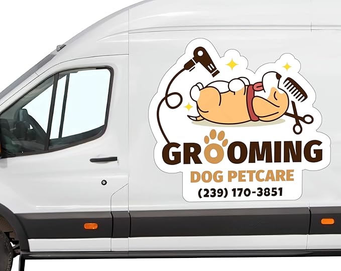Your Die Cut Custom Car Magnet Sign | Personalized Logo for Your Car Truck | Advertise Your Business Vehicle Magnetic